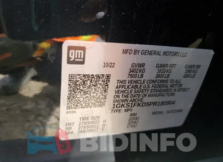 1GKS1FKD5PR180904 Photo# 13