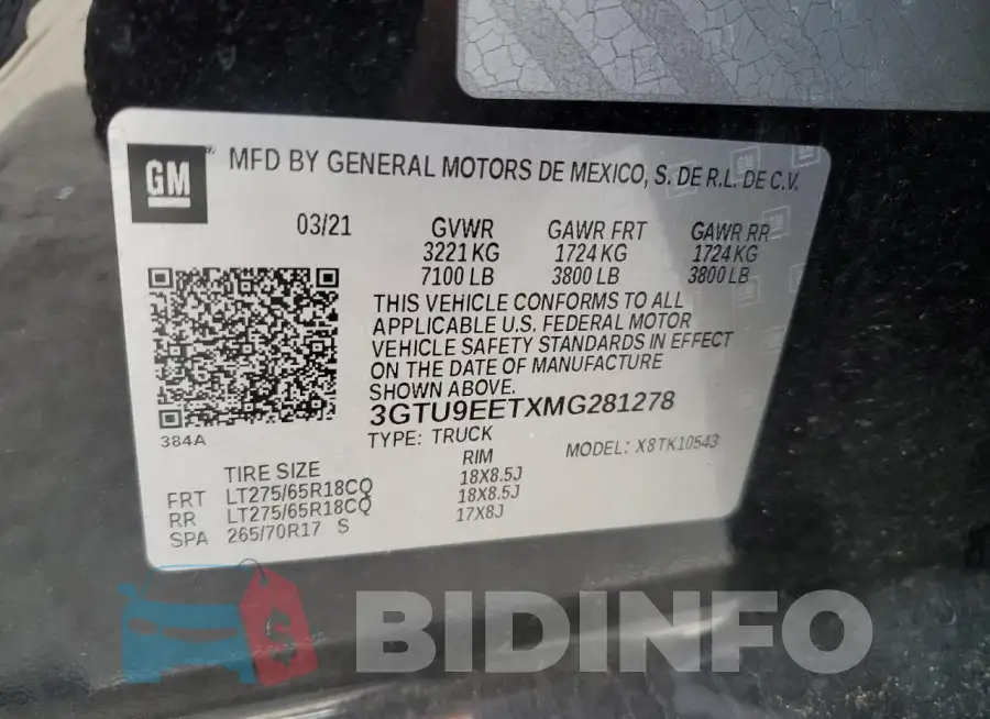 3GTU9EETXMG281278 Photo# 12
