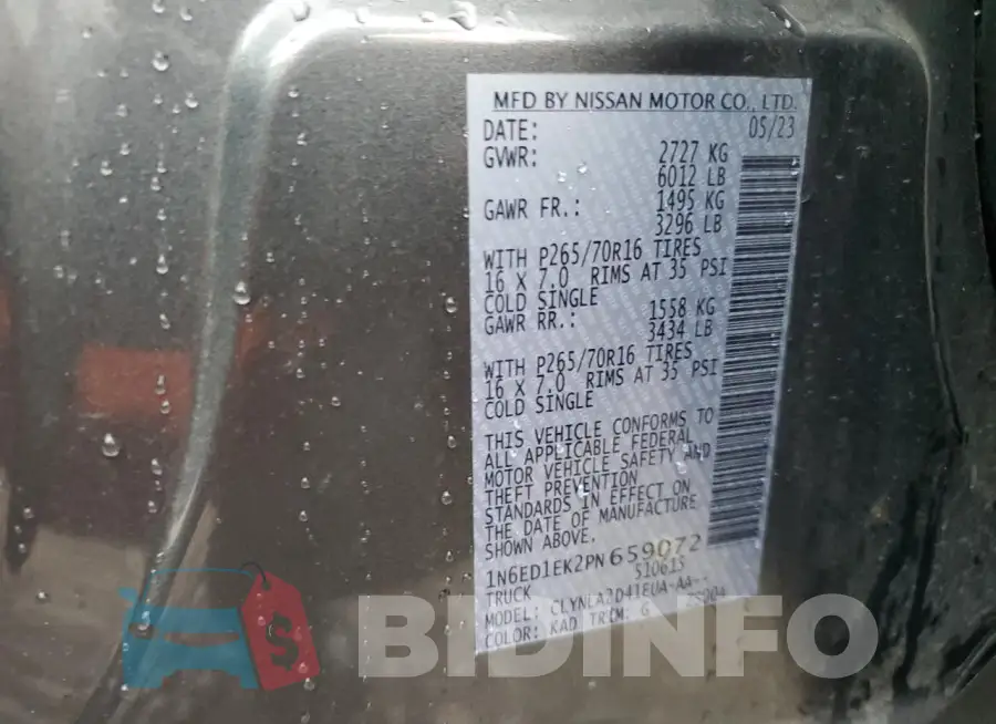 1N6ED1EK2PN659072 Photo# 12