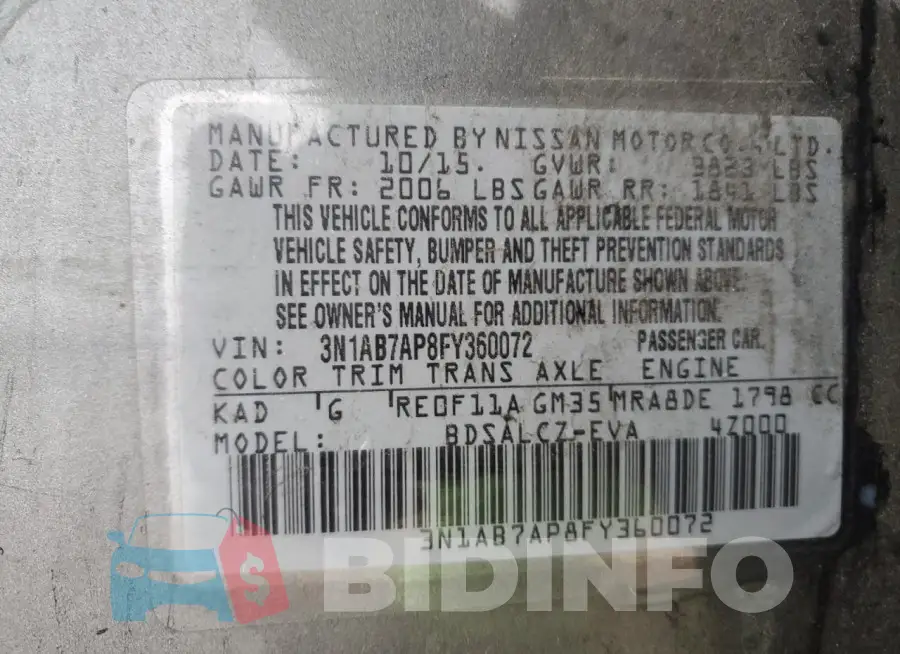 3N1AB7AP8FY360072 Photo# 13