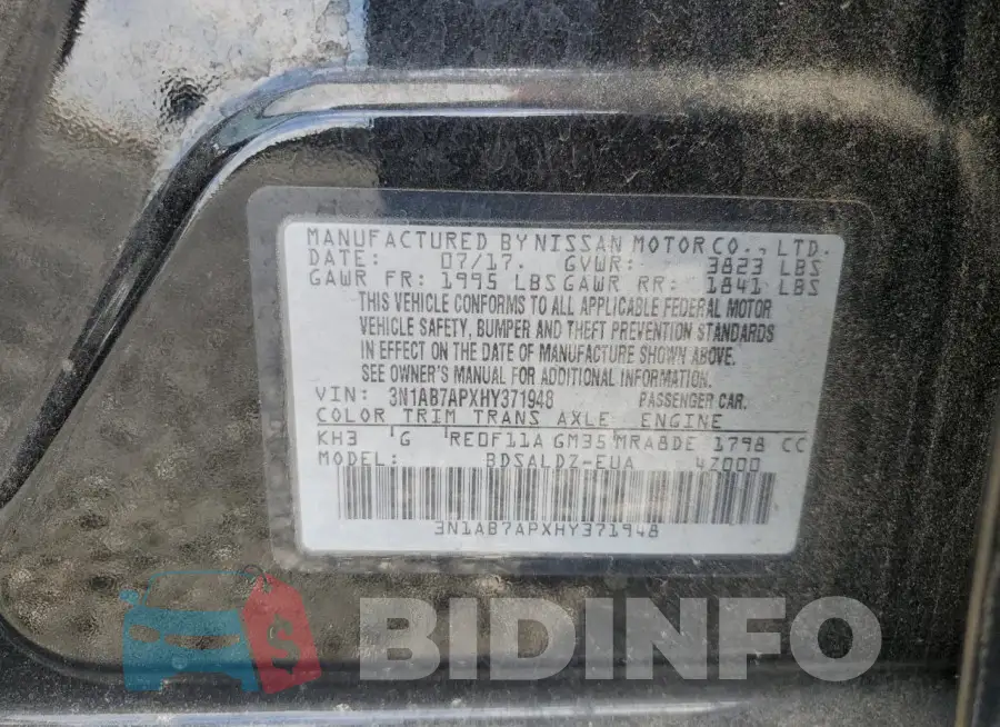 3N1AB7APXHY371948 Photo# 12