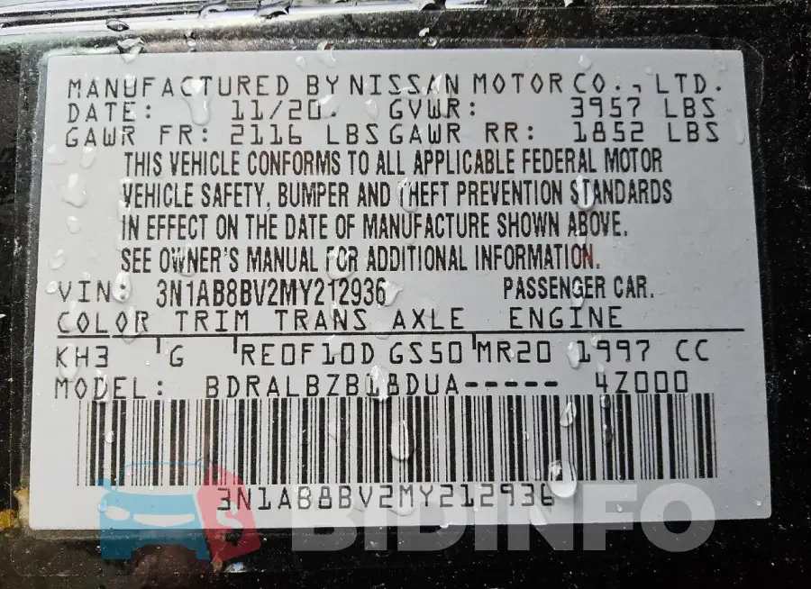 3N1AB8BV2MY212936 Photo# 13
