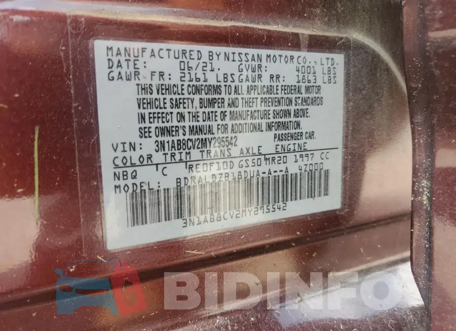 3N1AB8CV2MY295542 Photo# 12