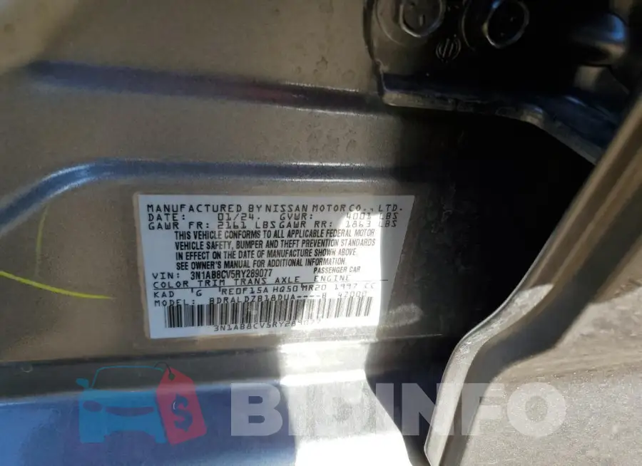 3N1AB8CV5RY289077 Photo# 12