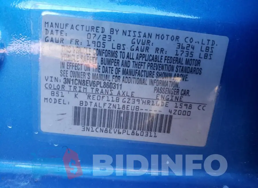 3N1CN8EV6PL860311 Photo# 12
