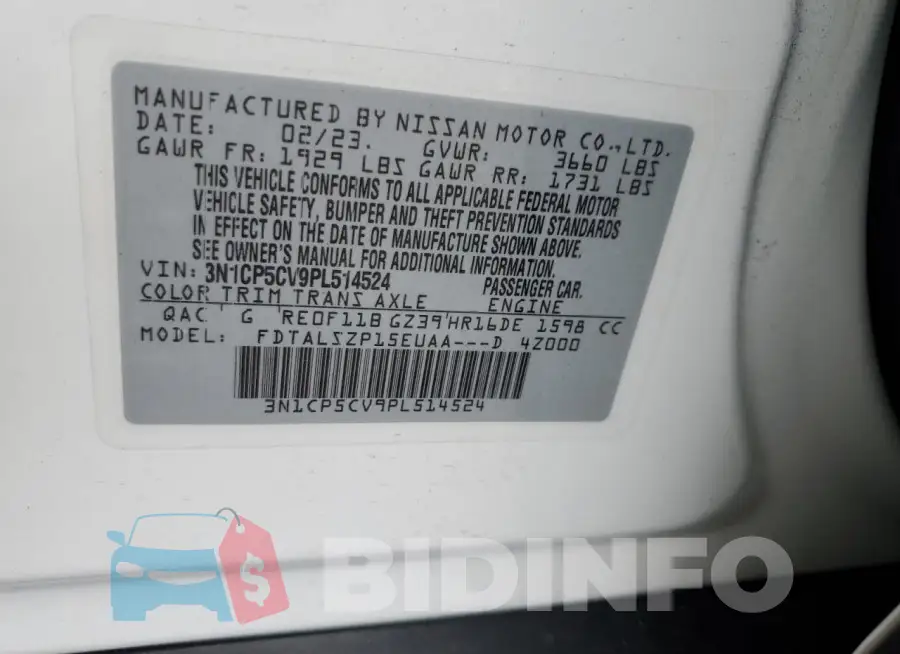 3N1CP5CV9PL514524 Photo# 13
