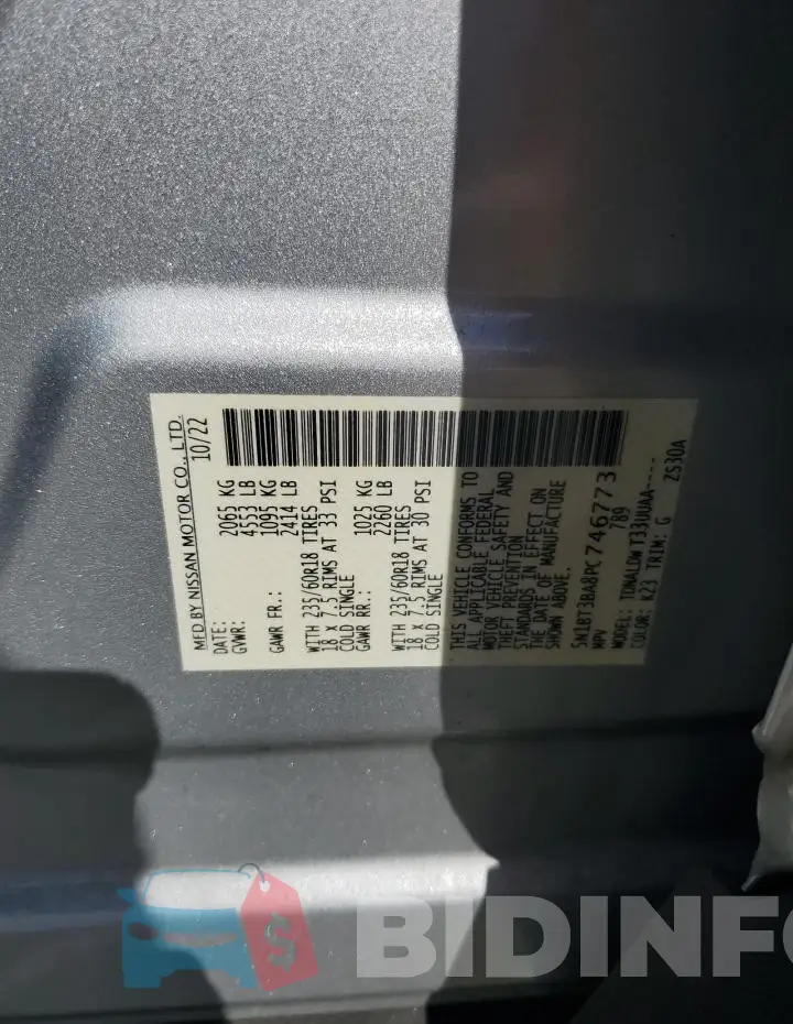5N1BT3BA8PC746773 Photo# 13