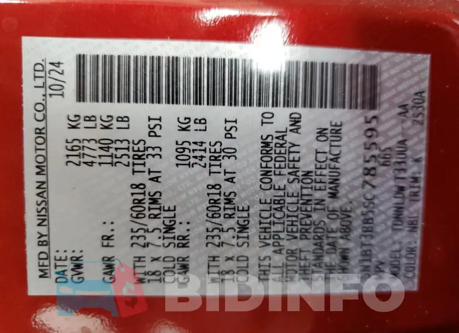 5N1BT3BB5SC785595 Photo# 13