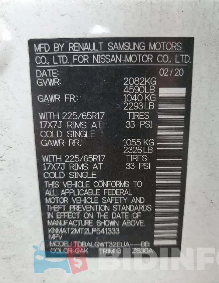 KNMAT2MT2LP541333 Photo# 13