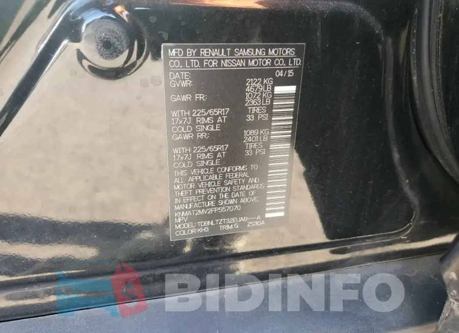 KNMAT2MV2FP557070 Photo# 13