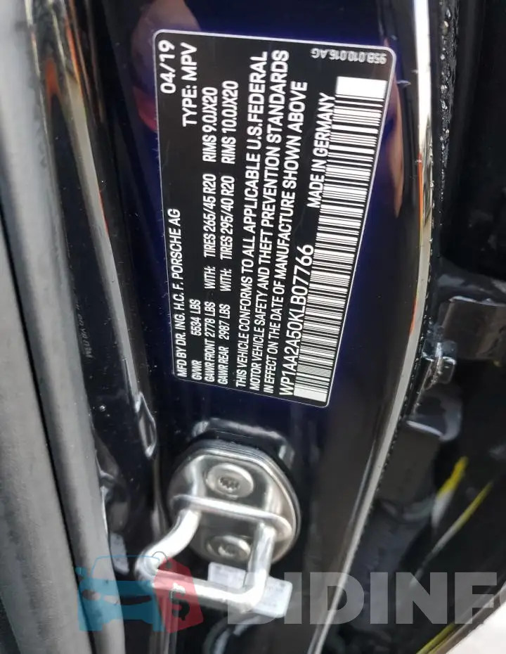 WP1AA2A50KLB07766 Photo# 13
