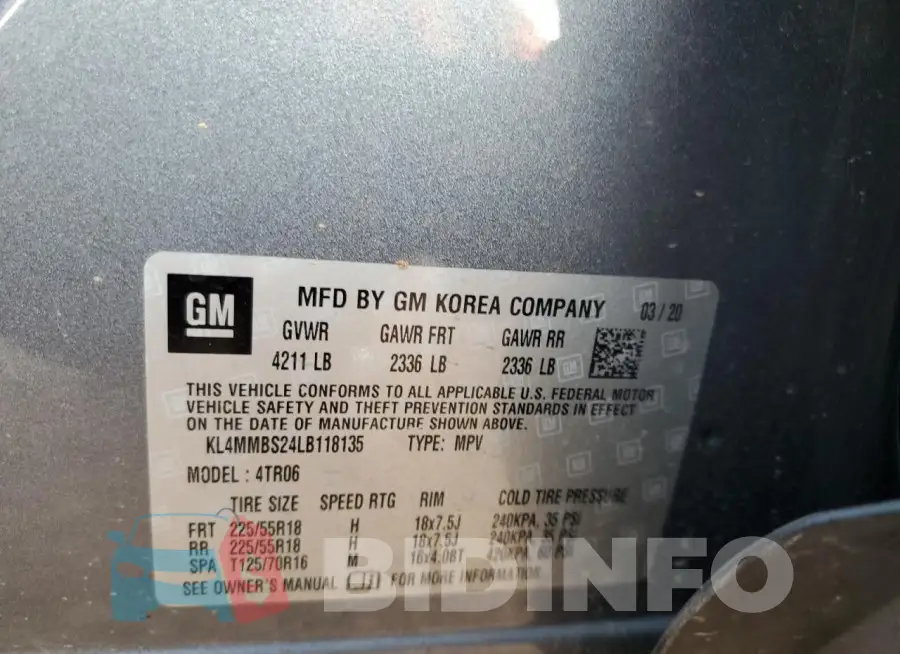 KL4MMBS24LB118135 Photo# 13