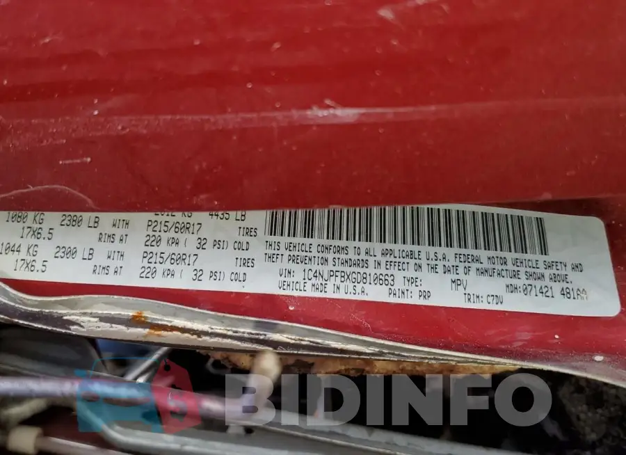 1C4NJPFBXGD810663 Photo# 13