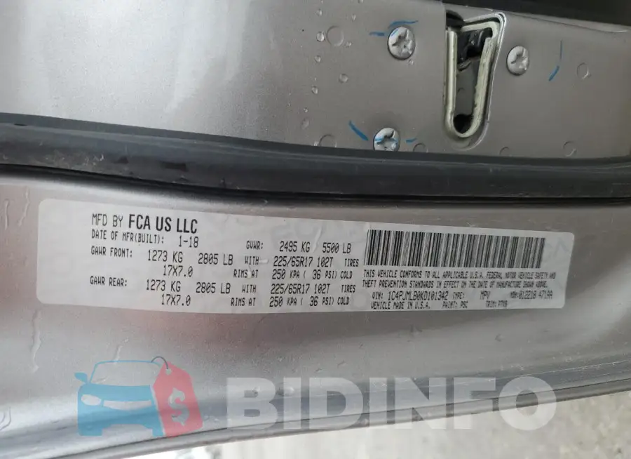 1C4PJMLB0KD101342 Photo# 13