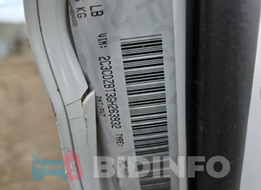2C3CDZBT3GH263932 Photo# 12