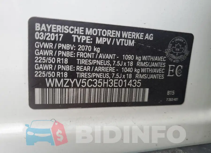 WMZYV5C35H3E01435 Photo# 12
