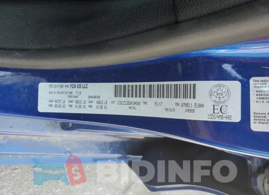 1C3CCCCG5GN194542 Photo# 12