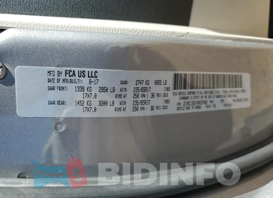 2C4RC1BG7HR837408 Photo# 13