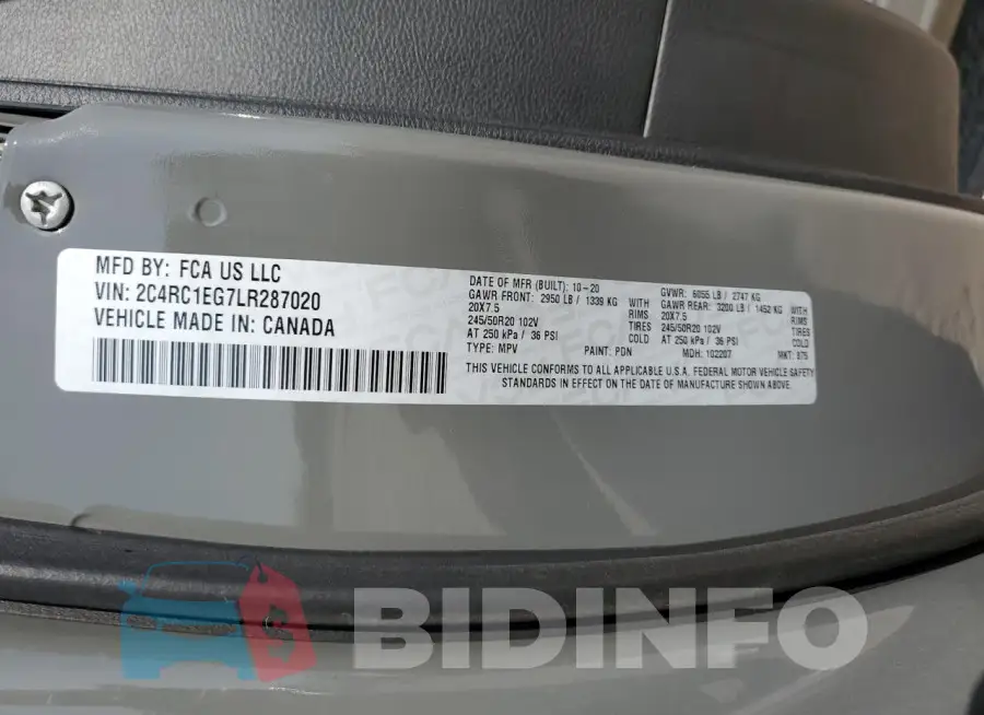 2C4RC1EG7LR287020 Photo# 13