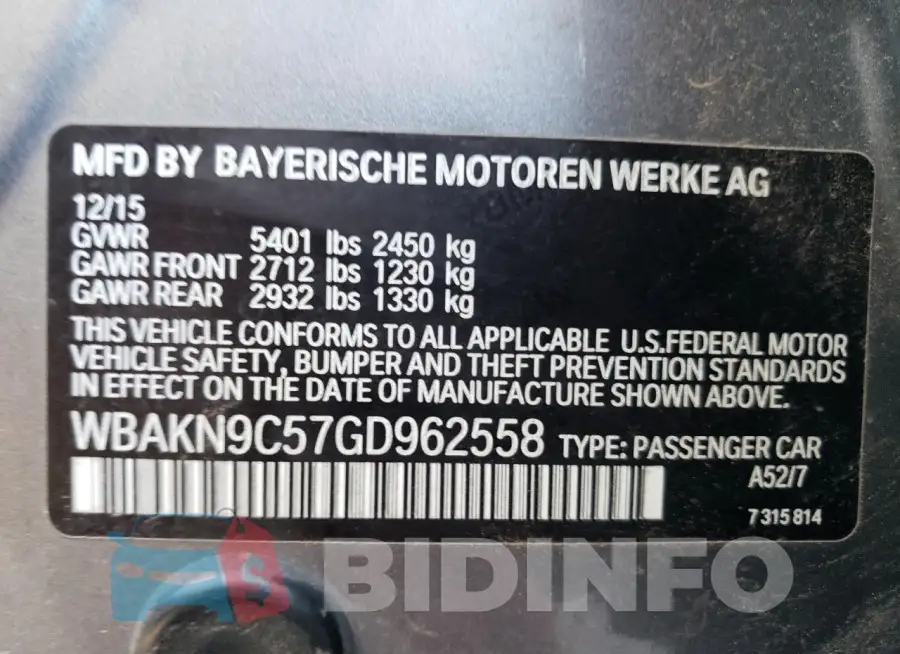 WBAKN9C57GD962558 Photo# 12