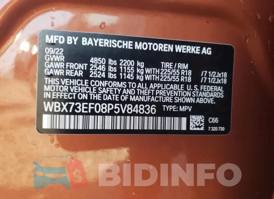WBX73EF08P5V84836 Photo# 12