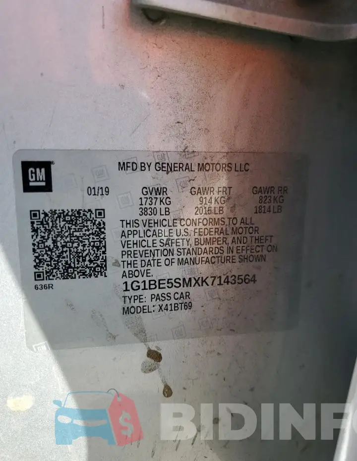 1G1BE5SMXK7143564 Photo# 12
