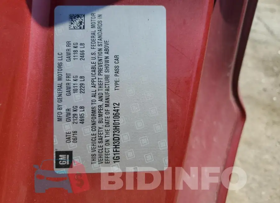 1G1FH3D73H0106412 Photo# 12