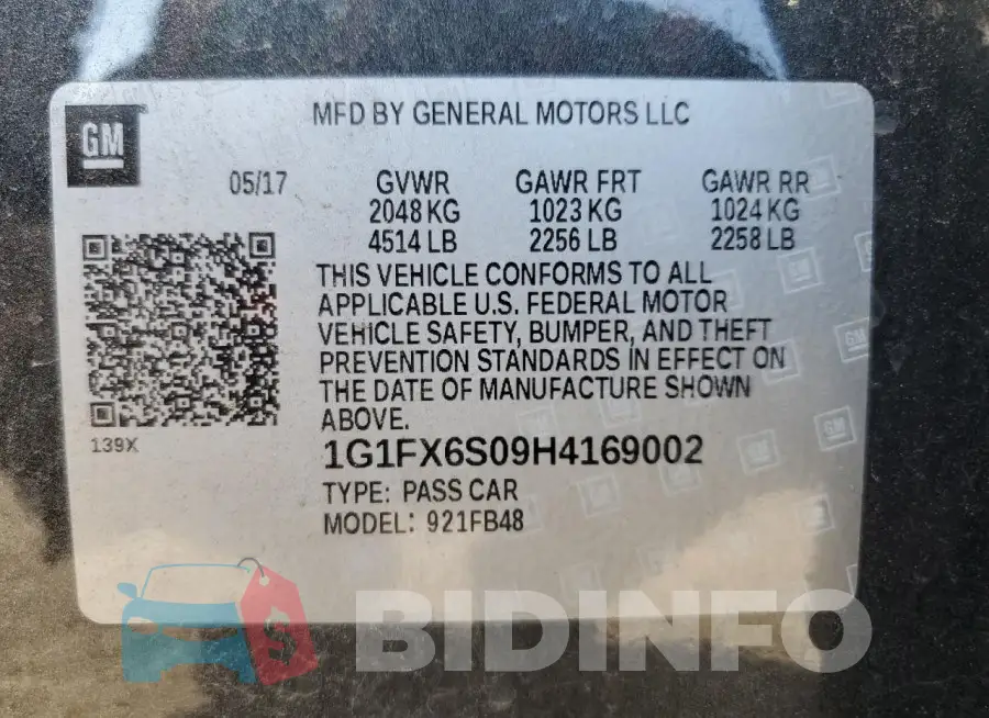 1G1FX6S09H4169002 Photo# 12