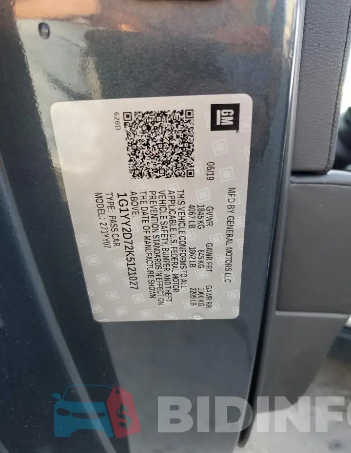 1G1YY2D72K5121027 Photo# 13