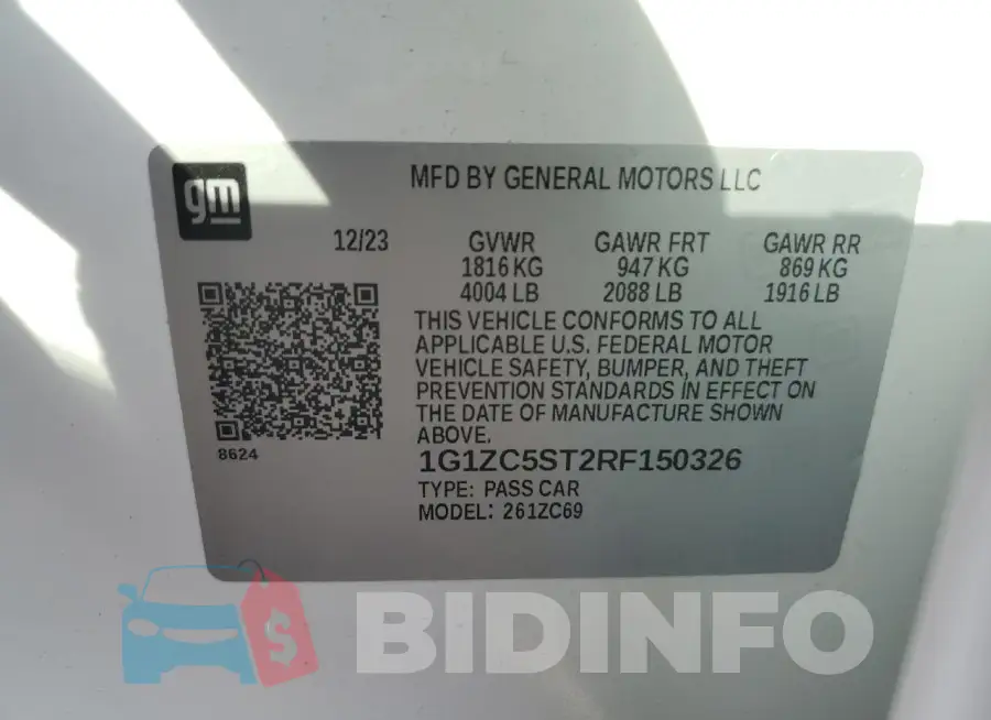 1G1ZC5ST2RF150326 Photo# 12