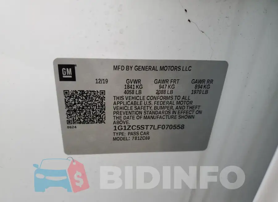 1G1ZC5ST7LF070558 Photo# 13