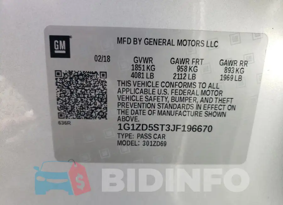 1G1ZD5ST3JF196670 Photo# 12