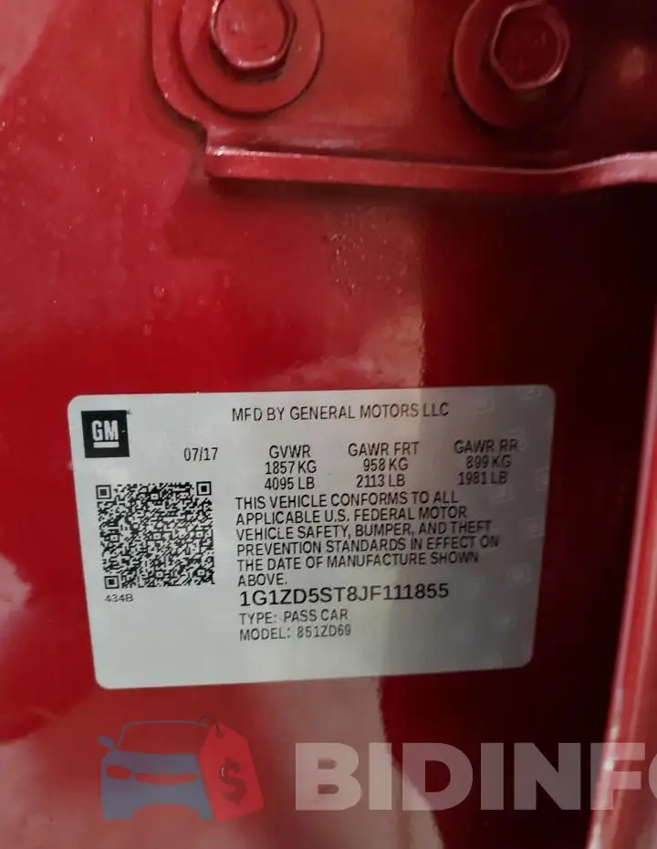 1G1ZD5ST8JF111855 Photo# 13