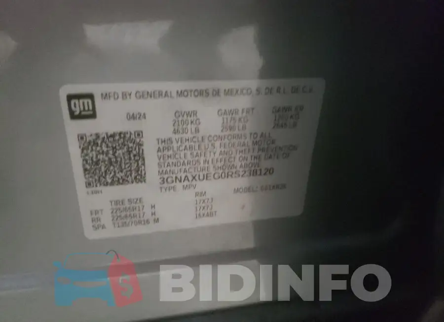 3GNAXUEG0RS238120 Photo# 13