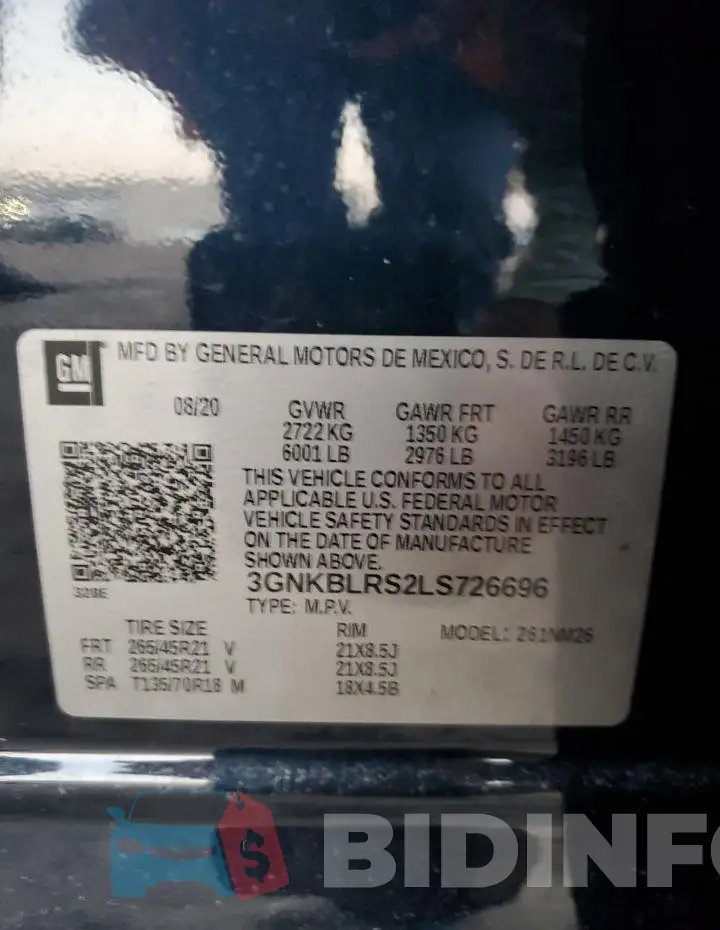 3GNKBLRS2LS726696 Photo# 14