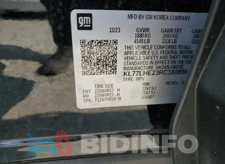 KL77LHE23RC180890 Photo# 13