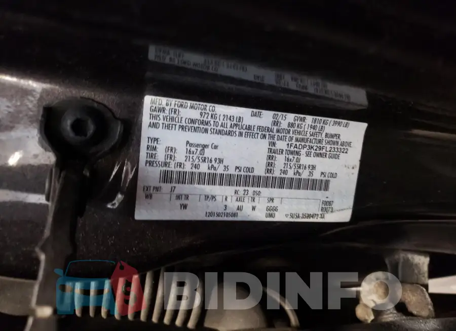 1FADP3K29FL233322 Photo# 12