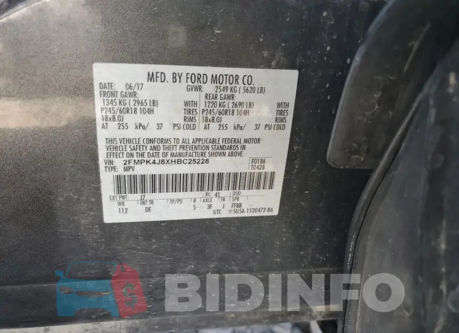 2FMPK4J8XHBC25228 Photo# 12