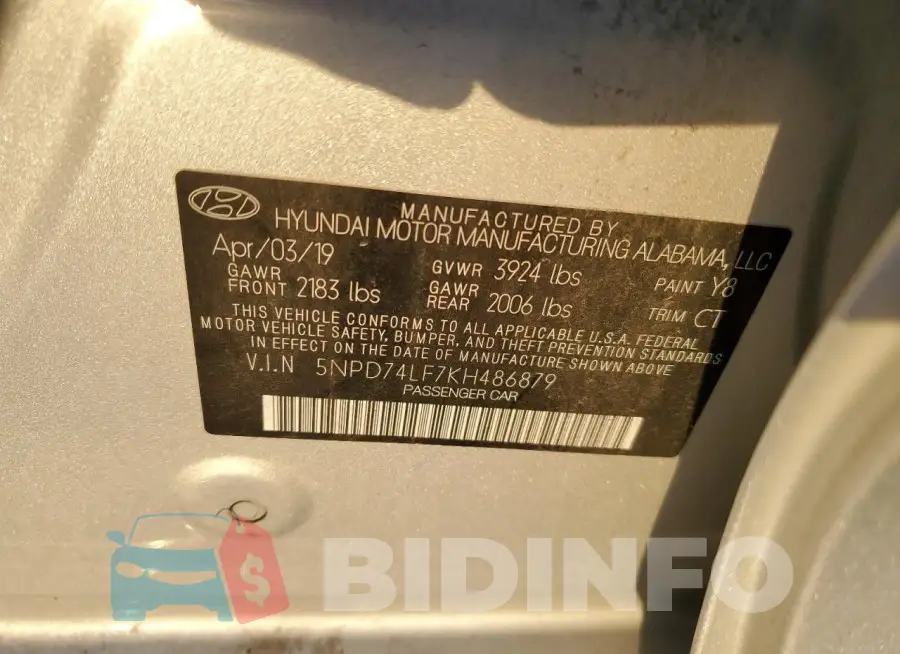 5NPD74LF7KH486879 Photo# 12