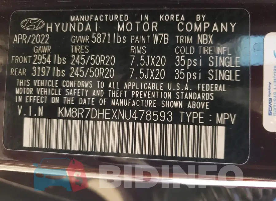 KM8R7DHEXNU478593 Photo# 13