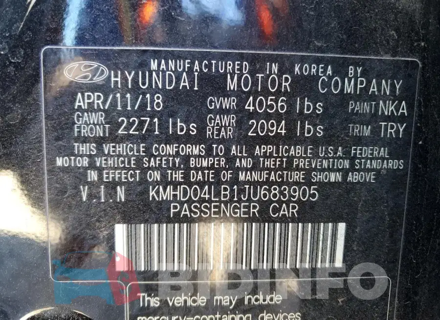 KMHD04LB1JU683905 Photo# 13