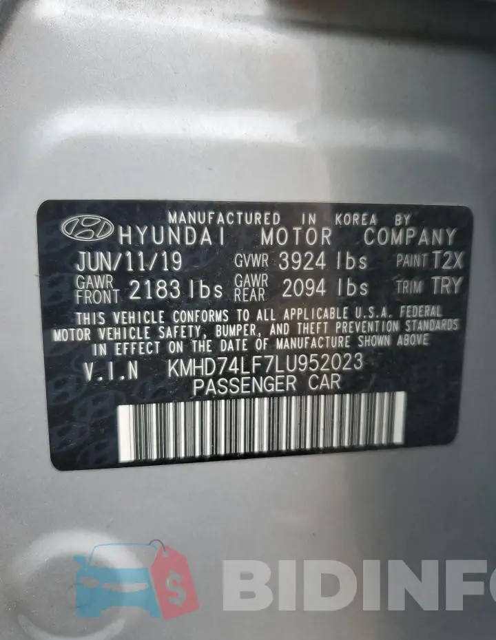 KMHD74LF7LU952023 Photo# 13