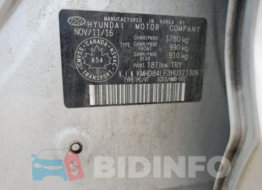 KMHD84LF3HU321306 Photo# 13