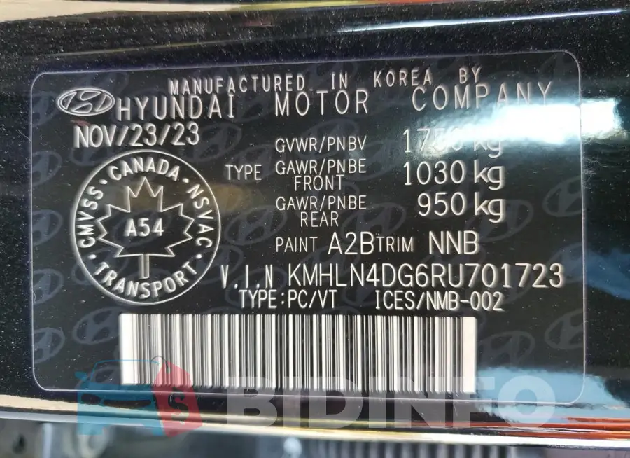 KMHLN4DG6RU701723 Photo# 12
