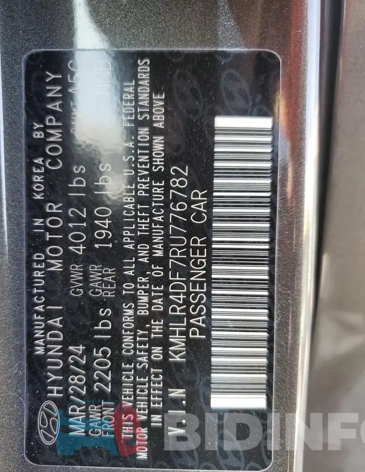 KMHLR4DF7RU776782 Photo# 12