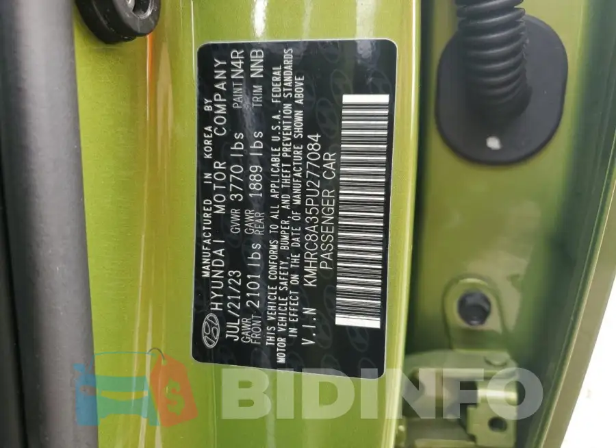 KMHRC8A35PU277084 Photo# 13