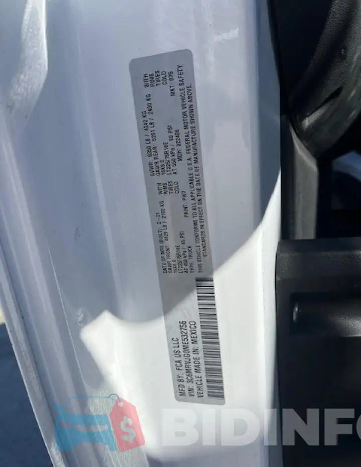 3C6MRVJG0ME532756 Photo# 11