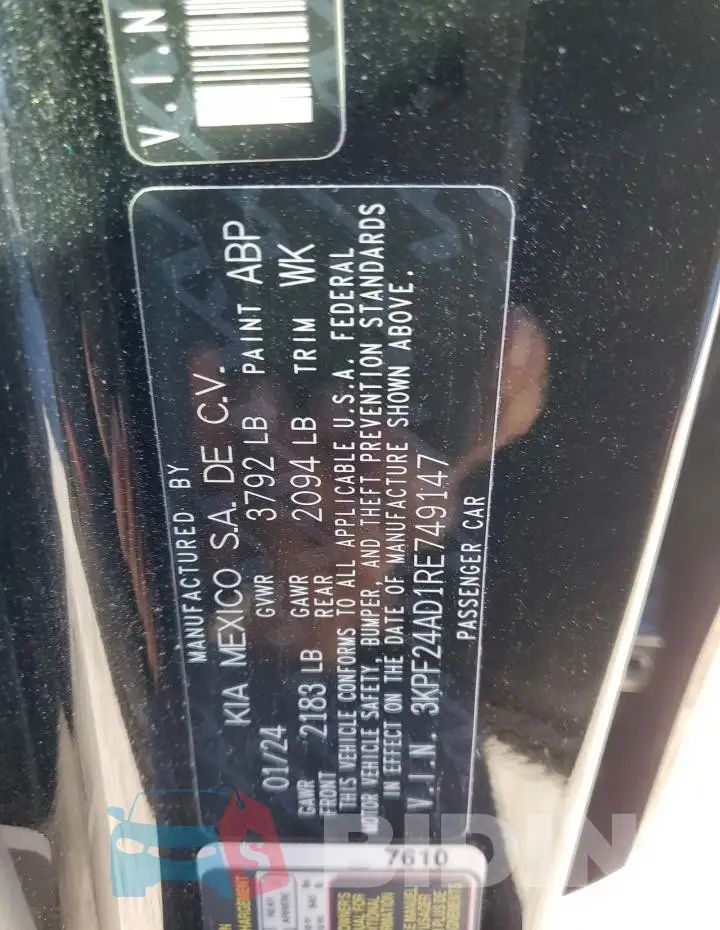 3KPF24AD1RE749147 Photo# 12