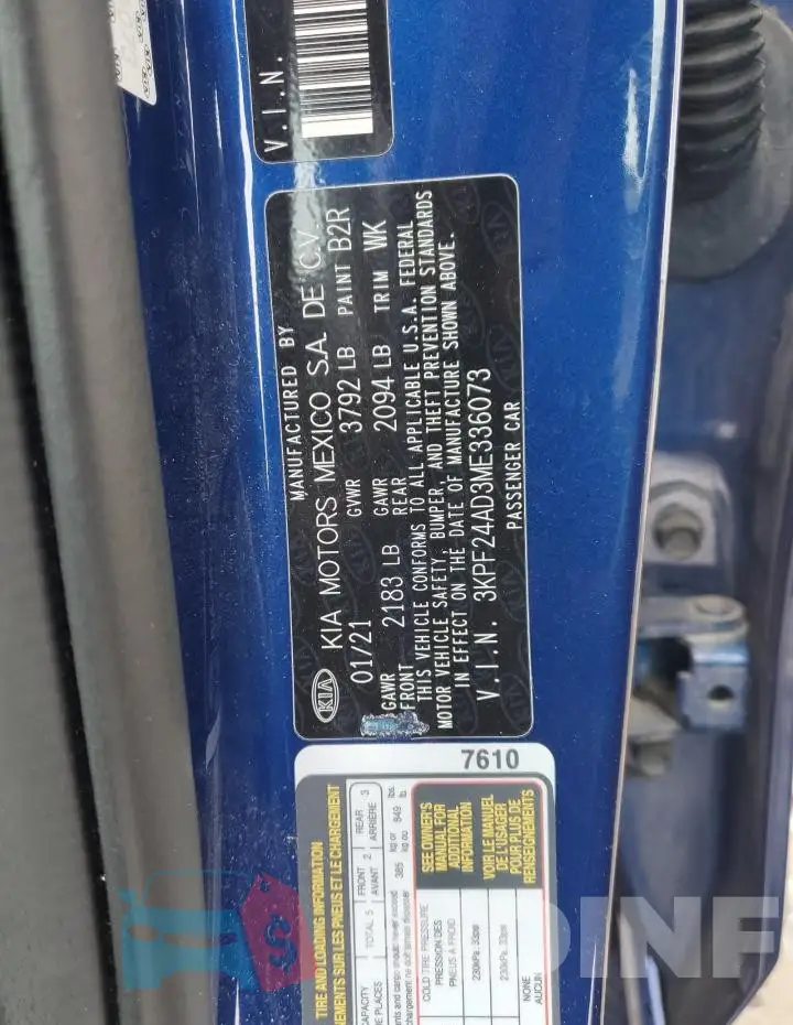 3KPF24AD3ME336073 Photo# 13