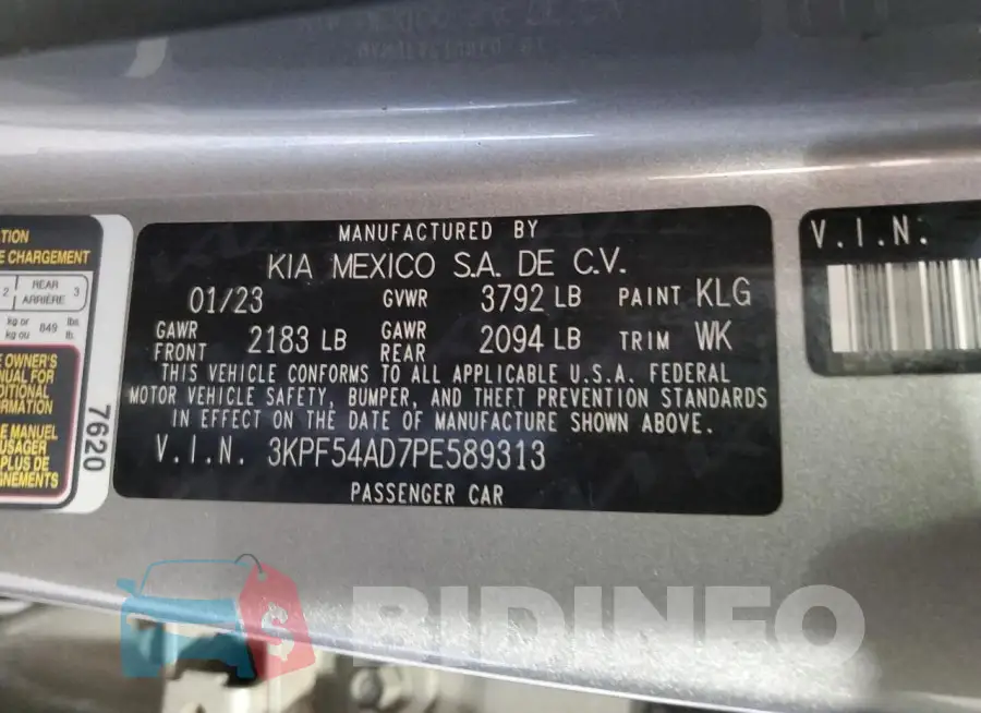 3KPF54AD7PE589313 Photo# 12